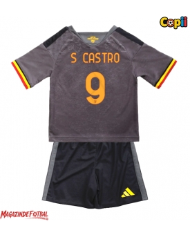 AS Roma Santiago Castro #9 Echipament de Fotbal Replică 2026-27 Copii Treilea (+ Șorturi)